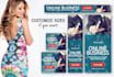 design web banner, header, cover, ad