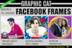 design custom cool facebook profile frames that stand out