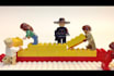 make this awesome lego stop motion video animation with your text and logo