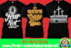 create trendy typography t shirts design within 24hrs