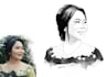 sketch black and white portrait illustration