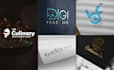 design extremely modern minimalist luxury business logo