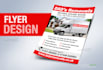 do professional business flyer, bio fold, tri fold brochure