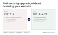 patch the php2shell PHP vulnerability and upgrade PHP