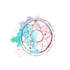 design watercolor logo bohemian style