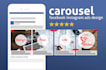 design stunning carousel facebook instagram ads