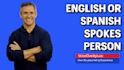 be your professional english or spanish video presenter