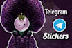 illustrate your telegram or whatsapp stickers