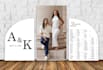 seating chart, floor decal and backdrops for your party