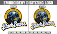 digitize logo into embroidery digitizing dst pes ofm in 1 hour