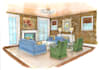 draw architectural concept, interior render, exterior hand drawn sketch