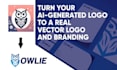 vectorize and convert ai generated logo design manually
