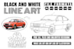 draw vector line art, product or image line drawing, outline