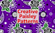 design cowboy cowgirl christmas repeat paisley print pattern