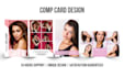 design professional comp card within 24 hours