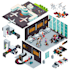 create isometric vector illustration