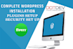 install and customize wordpress, plugins as per demo