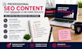 write engaging SEO blog articles in english and spanish