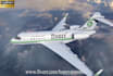 put your logo on a luxury business jet airplane video