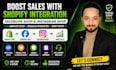 connect shopify store with facebook shop and instagram shop setup