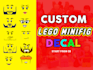 design lego minifigures decal sticker