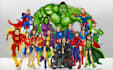 design premium  superhero caricature character