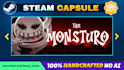 custom hand drawn steam capsule art for your indie game