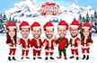 draw a custom winter holiday group caricature for christmas