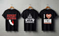 design custom typography vintage t shirt and merchandise