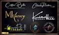 design handwritten signature logo with full copyright