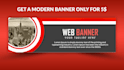 design a modern web banner
