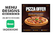 design restaurant menu, bar menu, food menu