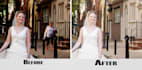 remove face spots retouch resize the image and smooth skin