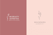 design boho hand drawn botanical feminine logo