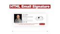 design mail signature in HTML code, clickable email sign