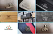professional dog logo, pets animal cats design