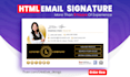 do clickable HTML email signature for outlook, gmail, iphone, mac