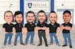 create a group cartoon and a corporate office caricature