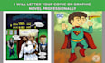 letter comics and graphic novels professionally