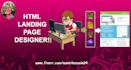 design responsive HTML landing page