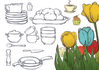 illustrate anything in hand drawn vector