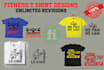 design fitness gym crossfit tshirt or apparel design