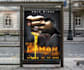 creative billboard design, movie poster design,  rollup banner design signage