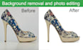do photo editing, path, cut out image and picture retouching