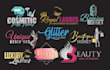 do 3 eye lash, hair extensions, and feminine logo design
