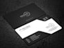 make your double sided minimalist business card
