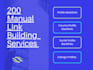 provide high da manual profile link building services