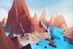 create unique 3d low poly illustrations