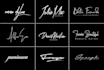 create cursive handwritten signature scripted autograph logo
