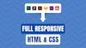 convert figma, PSD and xd to HTML, CSS responsive templates